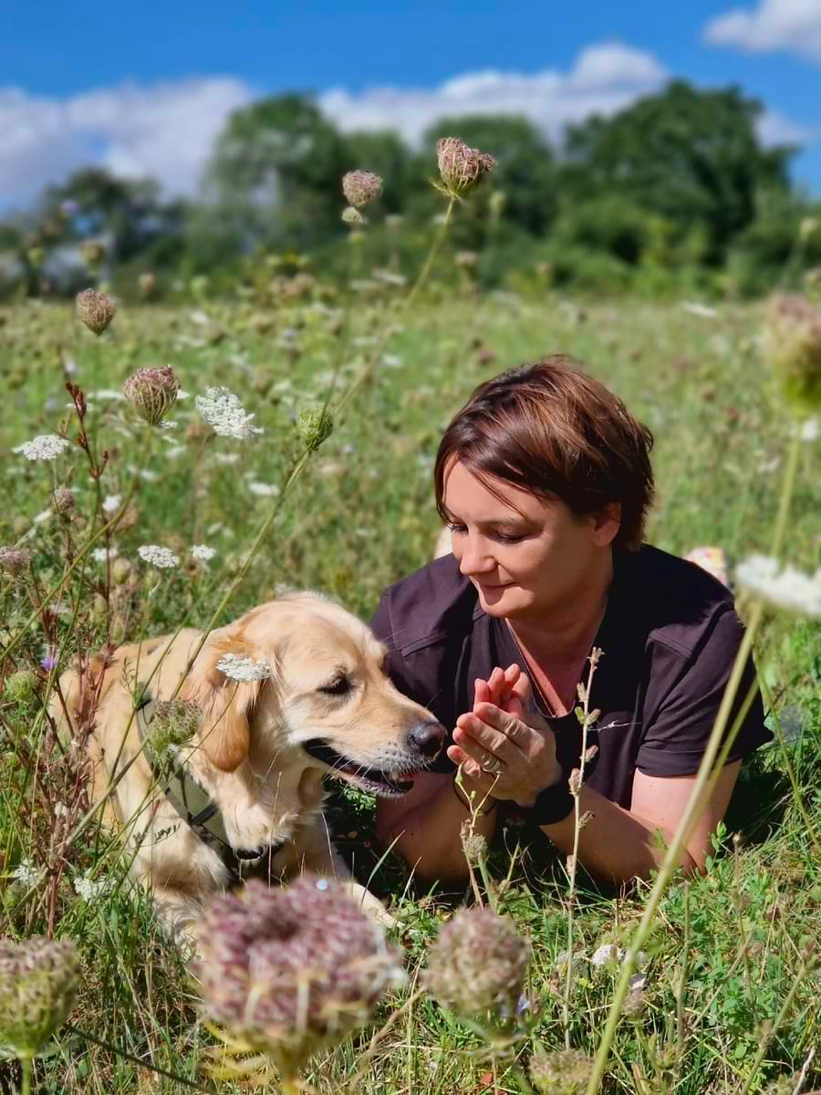 Schnauzen Schlau, Anja Wettke mit Hund